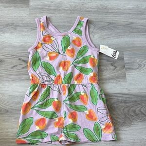 Tea Collection Purple and Green Kids Dress